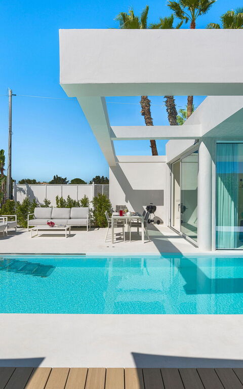 Villa Gadir: Have, pool, Udendørs, Udvendige