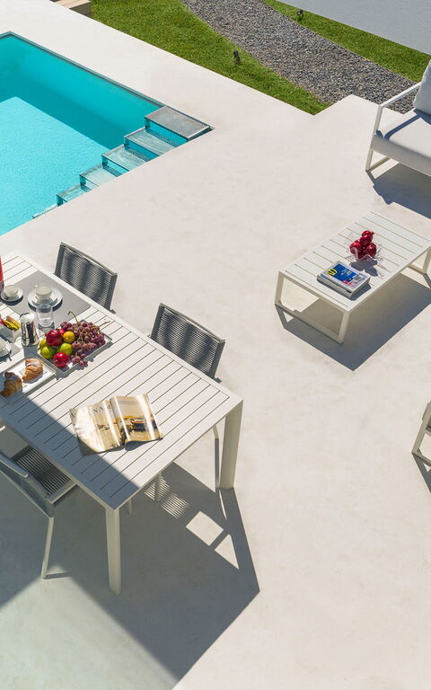 Villa Gadir: Altan / terrasse / gårdhave, Mad, pool, Udendørs, Udvendige