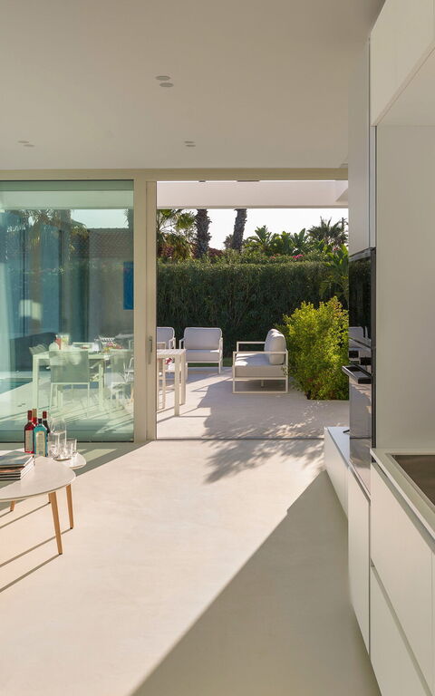 Villa Gadir: Køkken, Stue