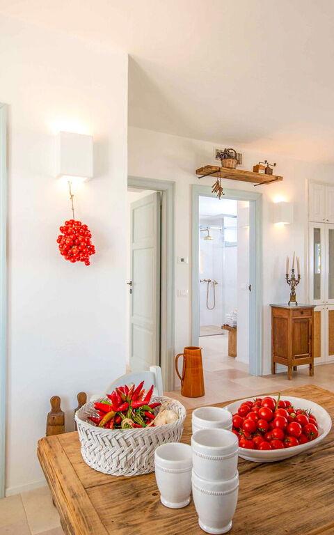 Masseria Lamacerase: Frokostlokale, Stue