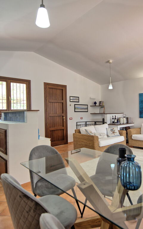 Villa Petra: Frokostlokale, Køkken, Stue