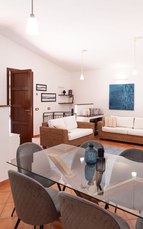 Villa Petra: Frokostlokale, Køkken, Stue