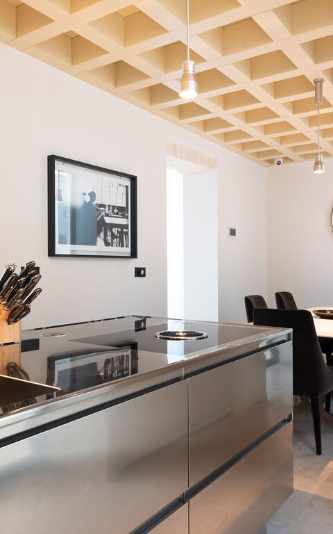 Villa Il Faro: Frokostlokale, Køkken