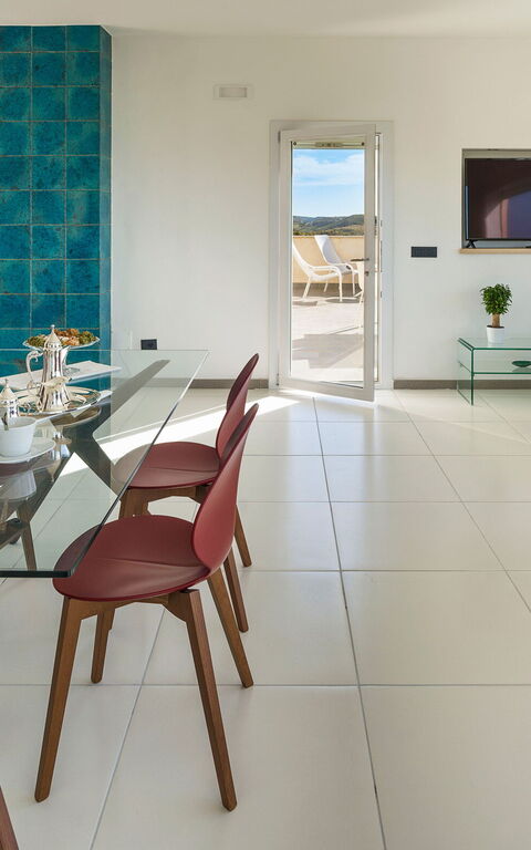 Villa Giglio Di Mare: Frokostlokale, Stue