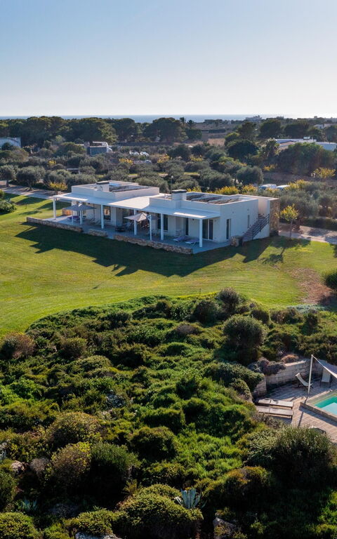 Villa Partenope: Have, pool, Visninger