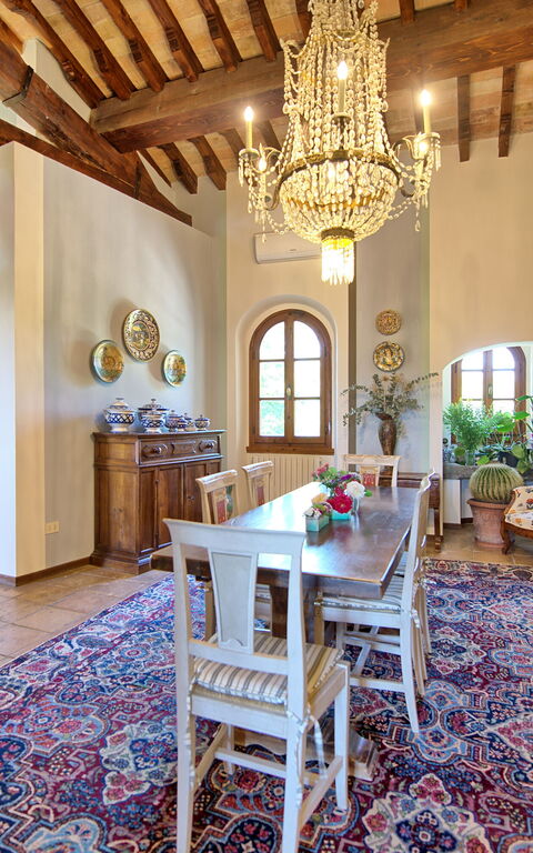 Villa Casciani: Frokostlokale, Stue