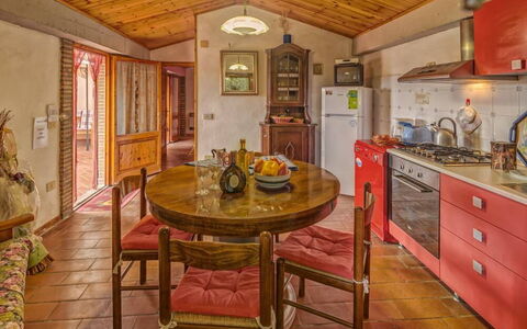 Feriebolig Leccino 4: Frokostlokale, Køkken