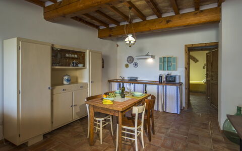 Feriebolig Roggiola: Frokostlokale, Køkken