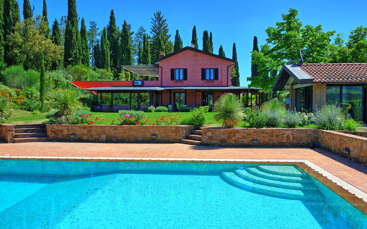 Villa Barbarella: Have, pool, Udendørs