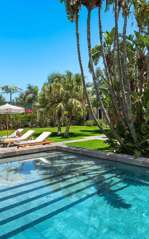 Villa Acqua Marina: Have, pool, Udendørs, Udvendige