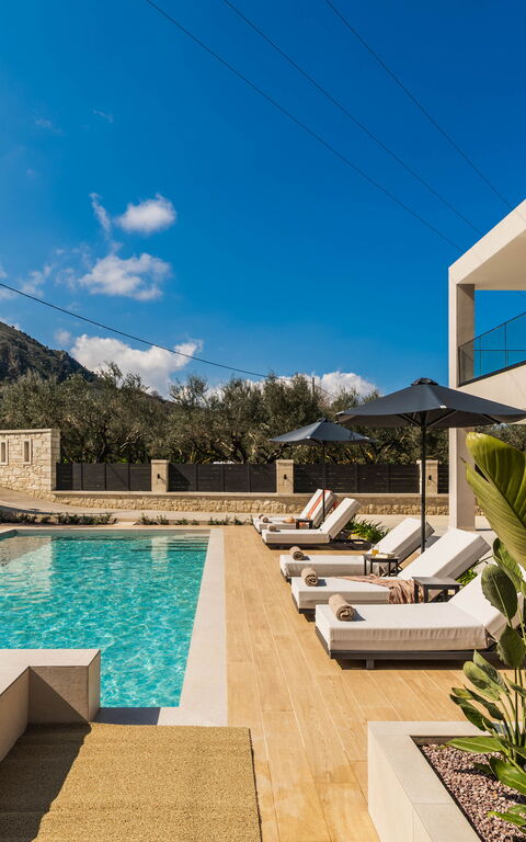 Villa Serenity: Have, pool, Udendørs