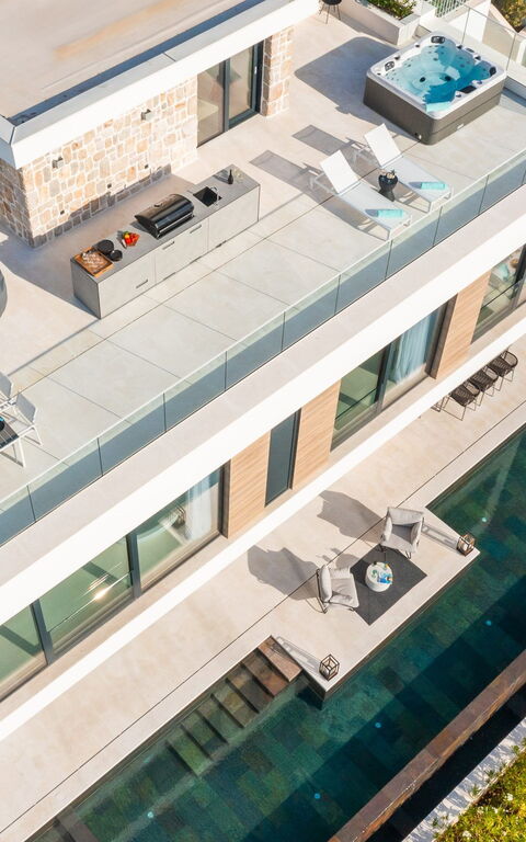 Villa Olive Vista 2: Altan / terrasse / gårdhave, pool, Udendørs, Udvendige