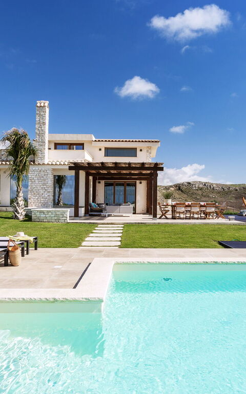 Villa Erakle: Have, pool, Udendørs, Udvendige