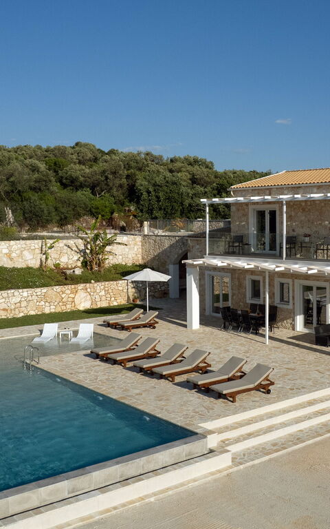 Villa Sunset: Have, pool, Udendørs, Udvendige