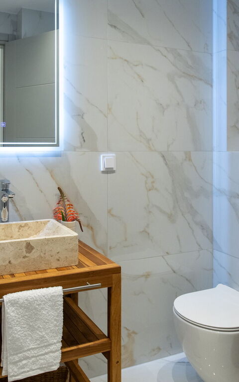 Villa Sunset: Badeværelse