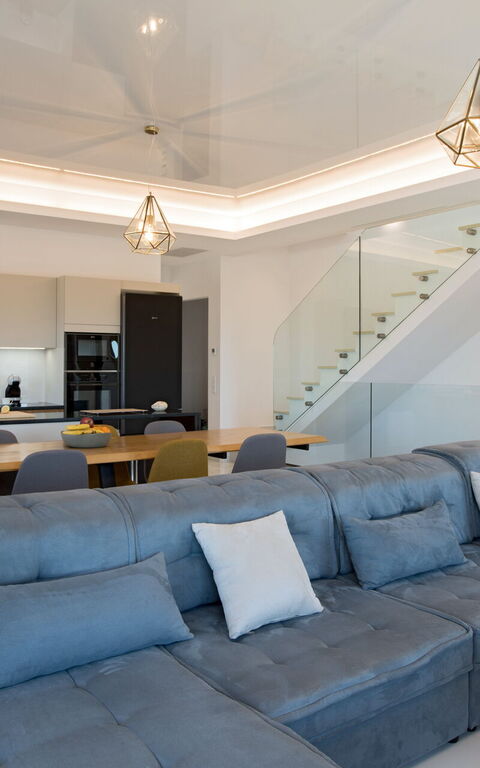 Villa Sunset: Frokostlokale, Køkken, Stue