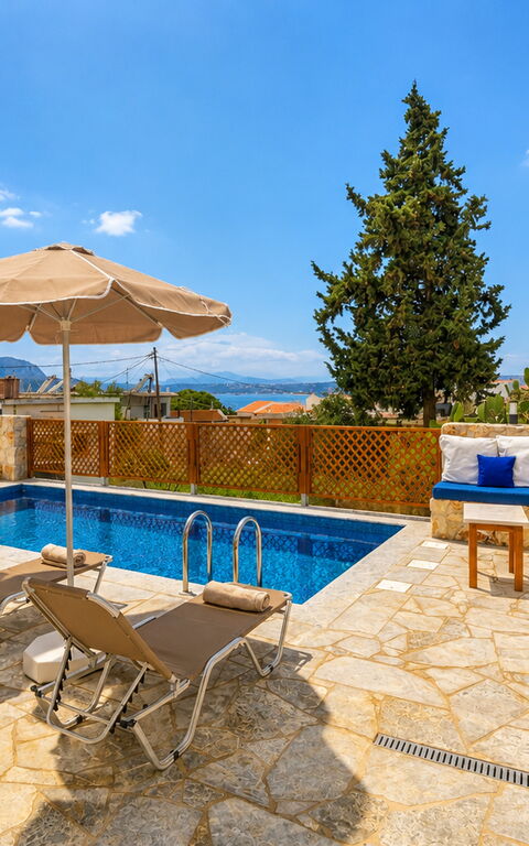 Villa Blini: Have, pool, Udendørs, Udvendige