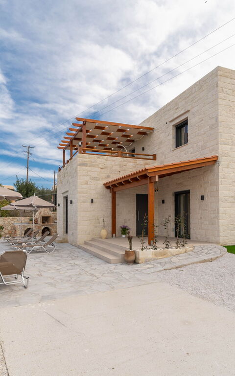 Villa Blini: Have, pool, Udendørs, Udvendige