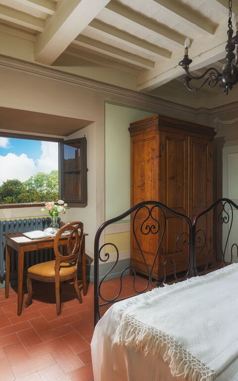 Villa Laparelli Pitti: soveværelse