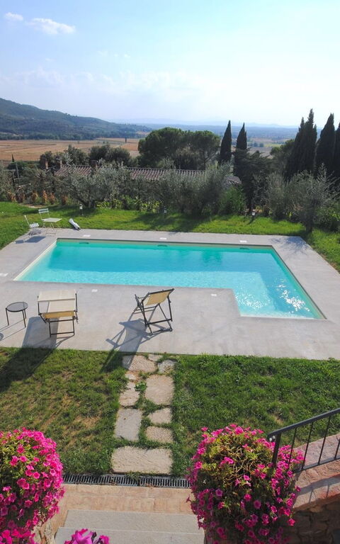 Villa Le Corchie: Have, pool, Udendørs, Udvendige