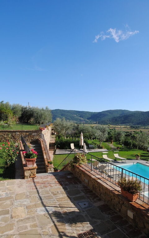 Villa Le Corchie: Have, pool, Udendørs, Udvendige