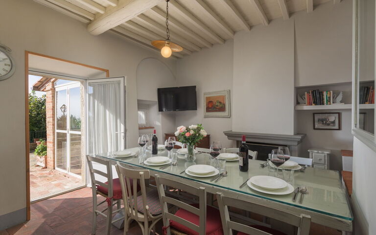 Villa Le Corchie: Frokostlokale