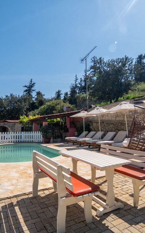 Villa Nikolas: Altan / terrasse / gårdhave, pool, Udendørs, Udvendige