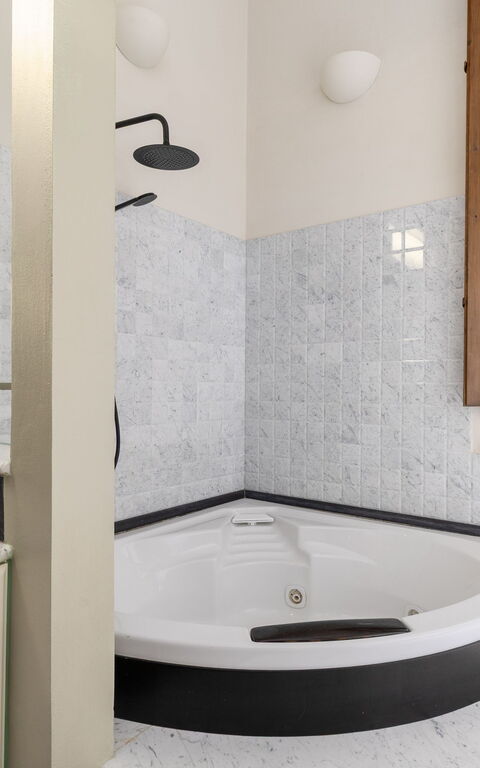 Villa Silvia: Badeværelse, boblebad