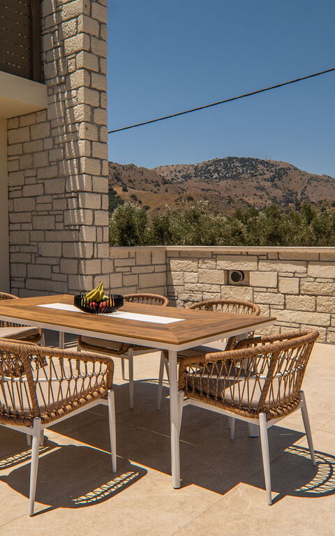 Villa Zen Chrysi: Altan / terrasse / gårdhave, Udendørs, Udvendige