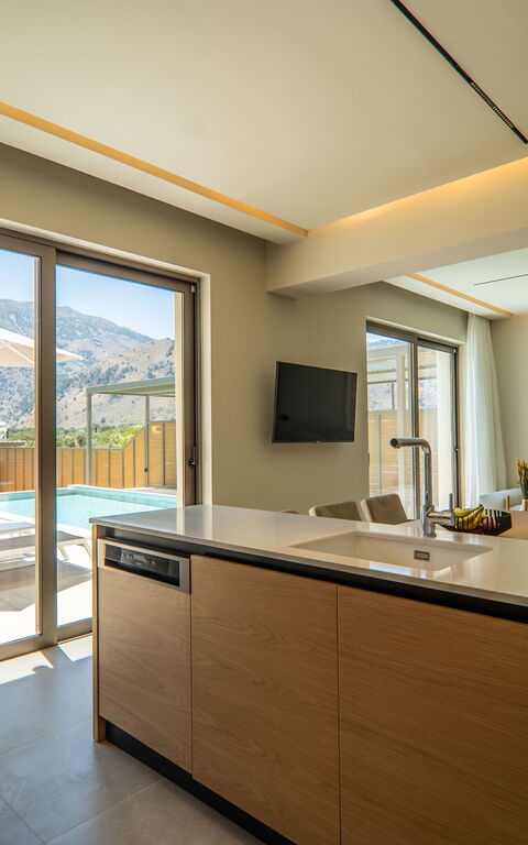 Villa Zen Chrysi: Køkken