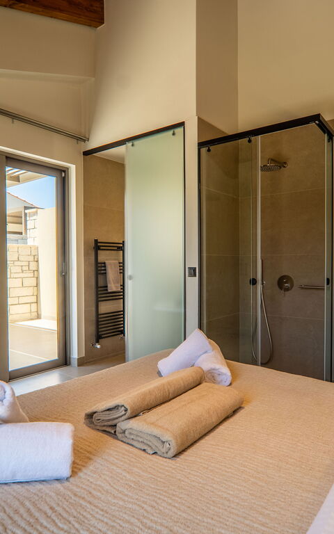 Villa Zen Chrysi: soveværelse