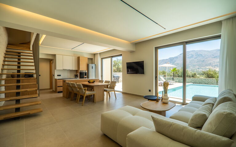 Villa Zen Chrysi: Frokostlokale, Stue