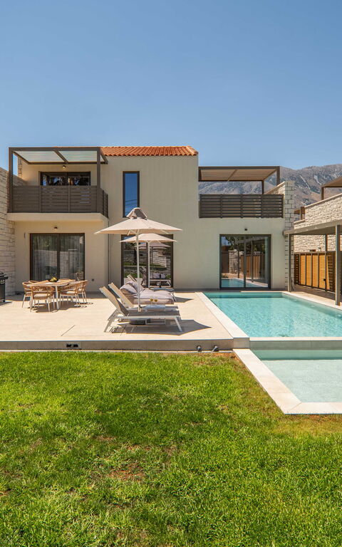 Villa Zen Hephaistos: Have, pool, Udendørs, Udvendige