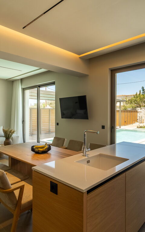 Villa Zen Hephaistos: Frokostlokale, Stue