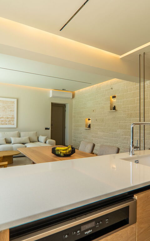 Villa Zen Hera: Køkken, Stue