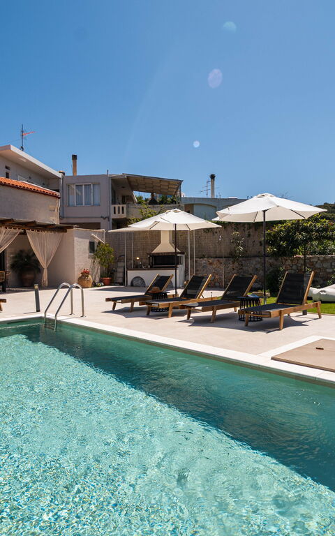 Villa Platon: Have, pool, Udendørs, Udvendige
