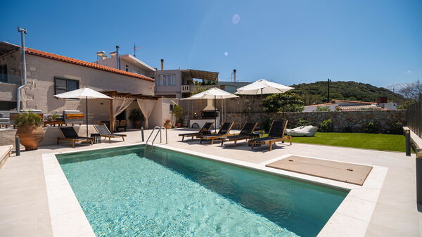 Villa Platon: Have, pool, Udendørs, Udvendige