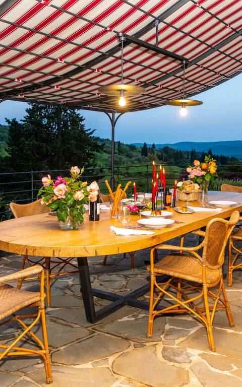 Villa Tenuta Casenuove: Altan / terrasse / gårdhave, Udendørs, Udvendige, Visninger