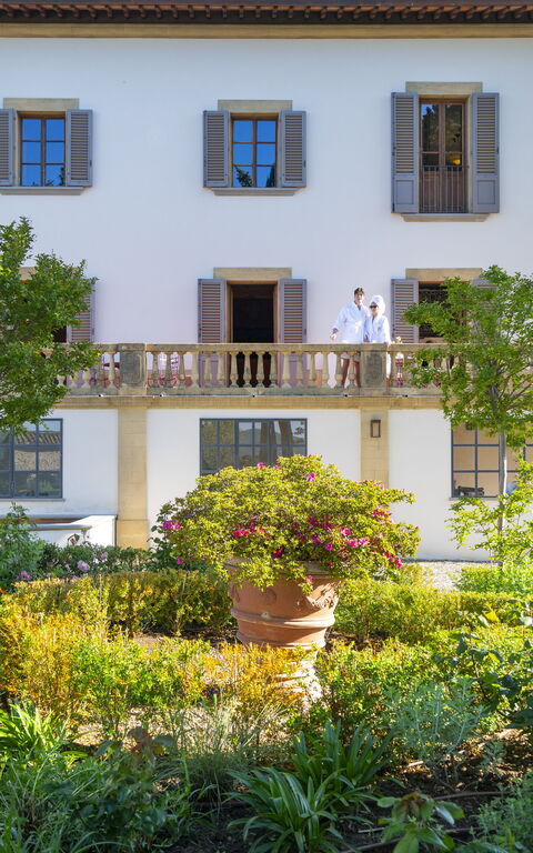 Villa Tenuta Casenuove: Have, Udendørs, Udvendige