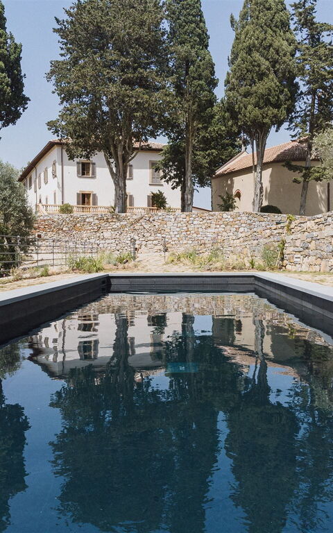 Villa Tenuta Casenuove: Have, pool, Udendørs, Udvendige