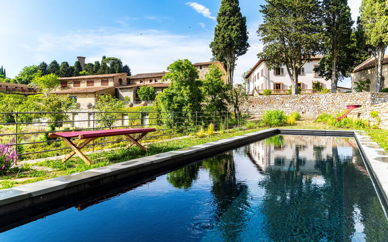 Villa Tenuta Casenuove: Have, pool, Udendørs, Udvendige