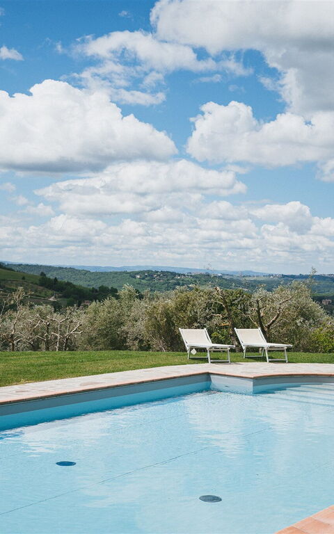Podere Lupinati: pool, Visninger