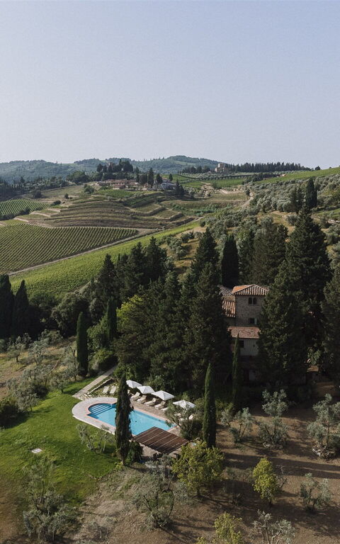 Podere Lupinati: pool, Visninger