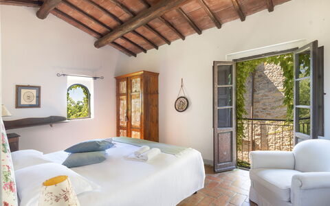 Feriebolig Granaio: soveværelse