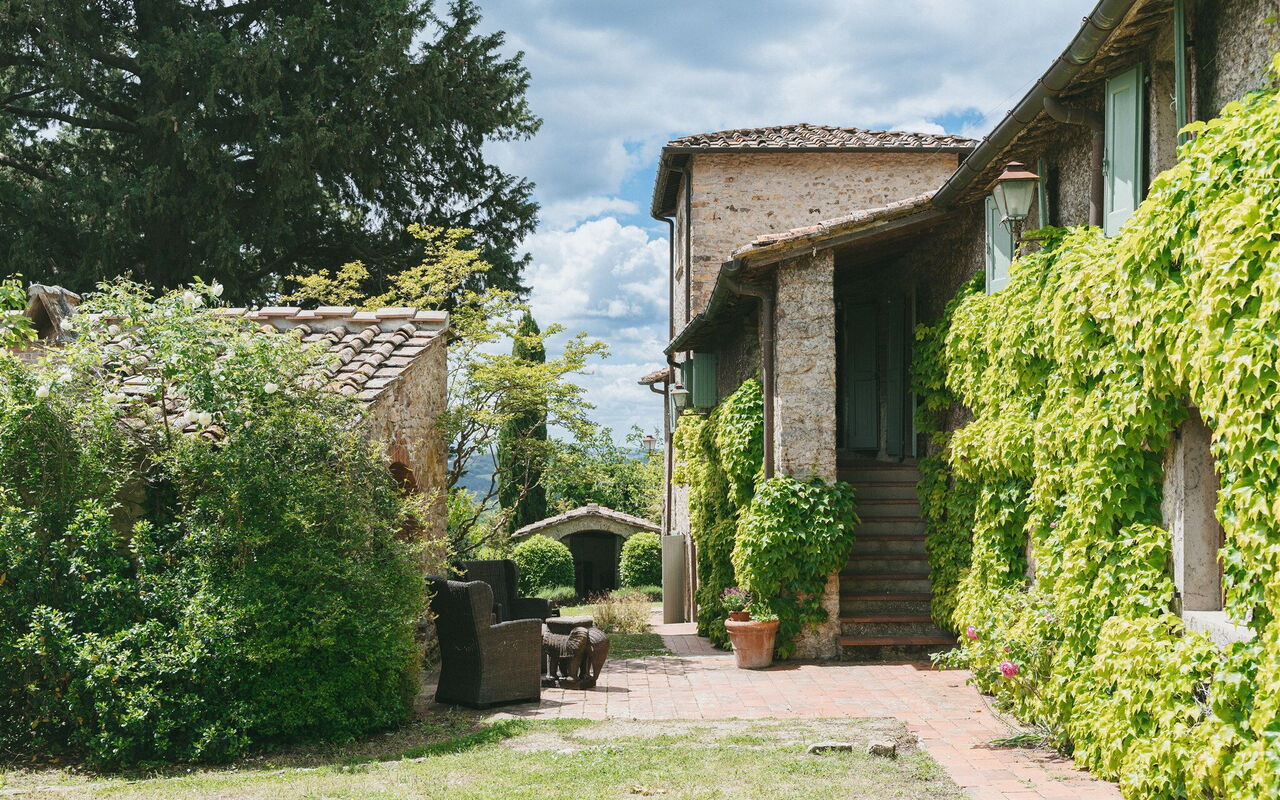 Podere Lupinati: Have, Udendørs, Udvendige