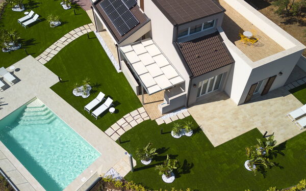 Villa Aversa: Altan / terrasse / gårdhave, Have, pool, Udendørs, Udvendige