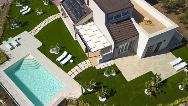 Villa Aversa: Altan / terrasse / gårdhave, Have, pool, Udendørs, Udvendige