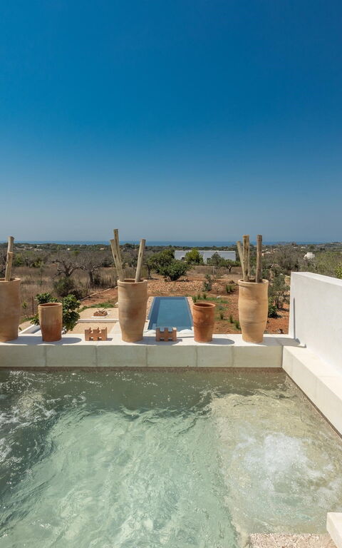 Villa Perla Del Sud: boblebad, Udendørs, Udvendige, Visninger