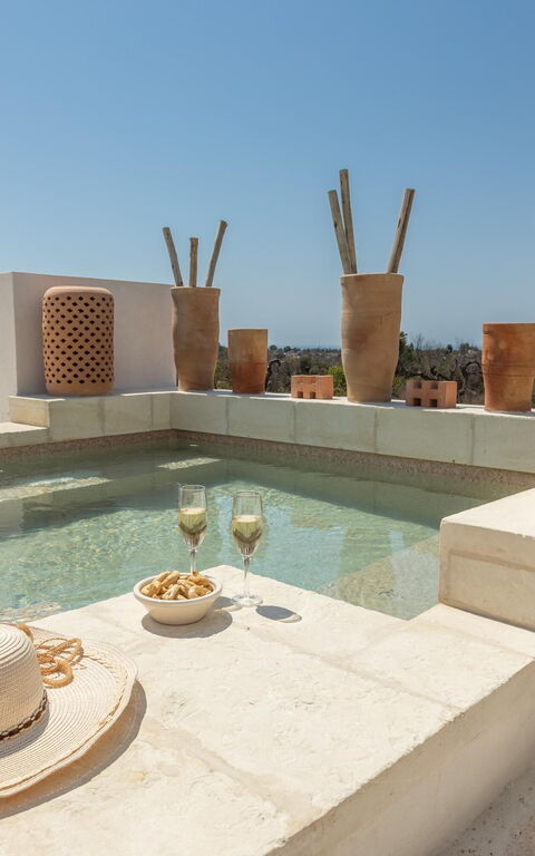 Villa Perla Del Sud: boblebad, Udendørs, Udvendige