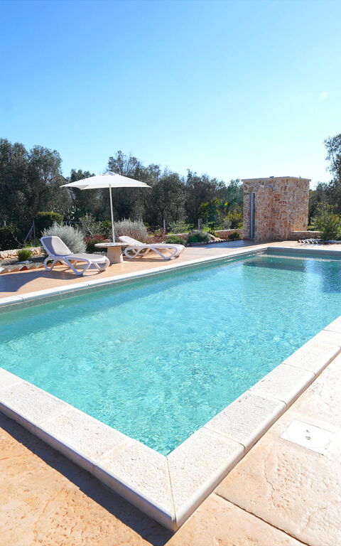 Trullo Samanta: Udendørs, Udvendige